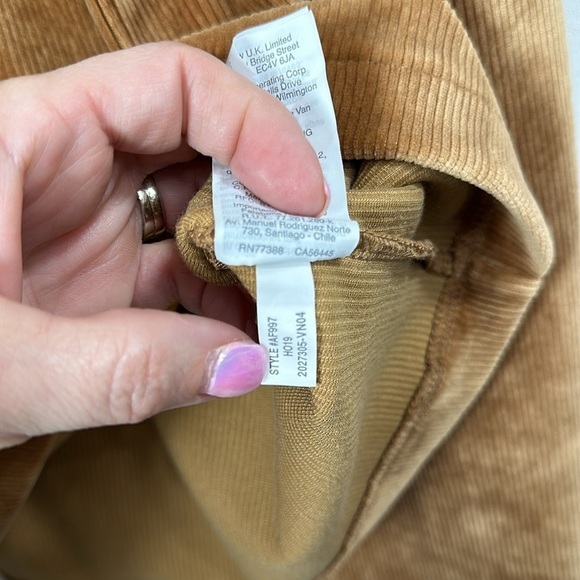 Madewell Texture & Thread corduroy swing top mustard color size XS. NWT. - Picture 7 of 9